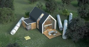 Wohn-Riester: Die Immobilie mit staatlichen Zuschüssen finanzieren - SATHI-Immobilien Ansicht eines Hauses im Neubau