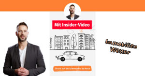 Immobilien-Trend: Druck am Miet-Markt nimmt weiter zu - SATHI-Immobilien Links steht ein Mann und erklärt die aktuelle Entwicklung an den deutschen Immobilienmärkten, in der Mitte werden die Aussagen comicartig illustriert | Druck auf Mietmarkt nimmt weiter zu