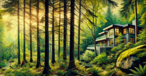 6 Insider-Tipps, um versteckte Immobilien zu finden - SATHI-Immobilien Eine komfortable Immobilie, die sich im Wald versteckt